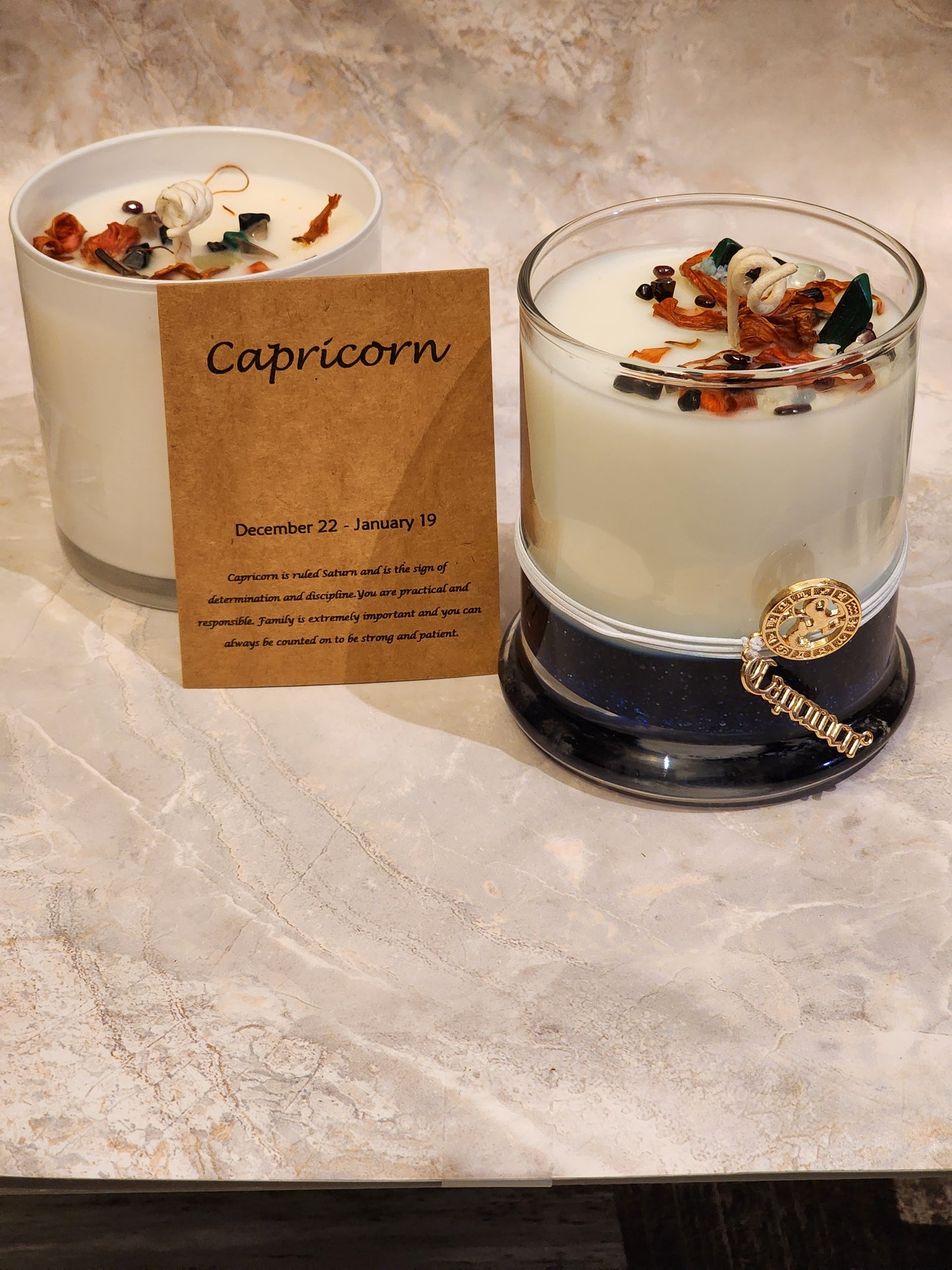 Zodiac Candle-CAPRICORN- December 22- January 19