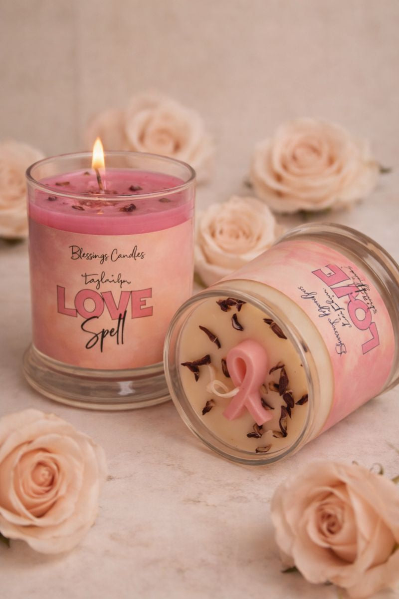 π Breast Cancer Awareness Candles