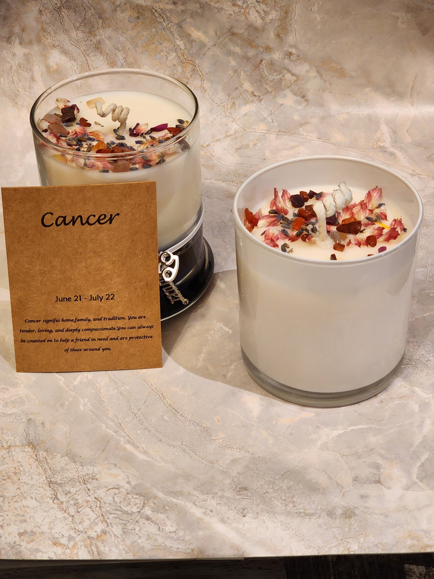 Zodiac Candle-CANCER- June 21- July 22