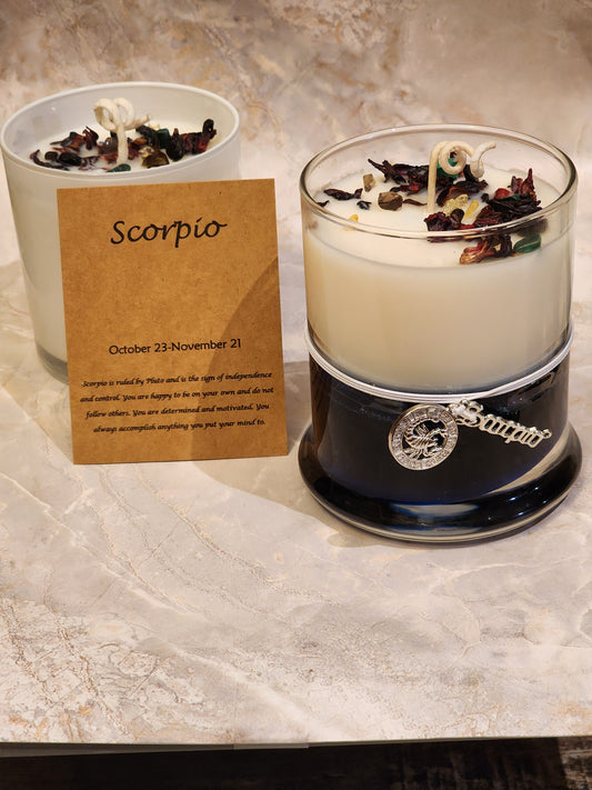 Zodiac Candle-SCORPIO- October 23- November 21