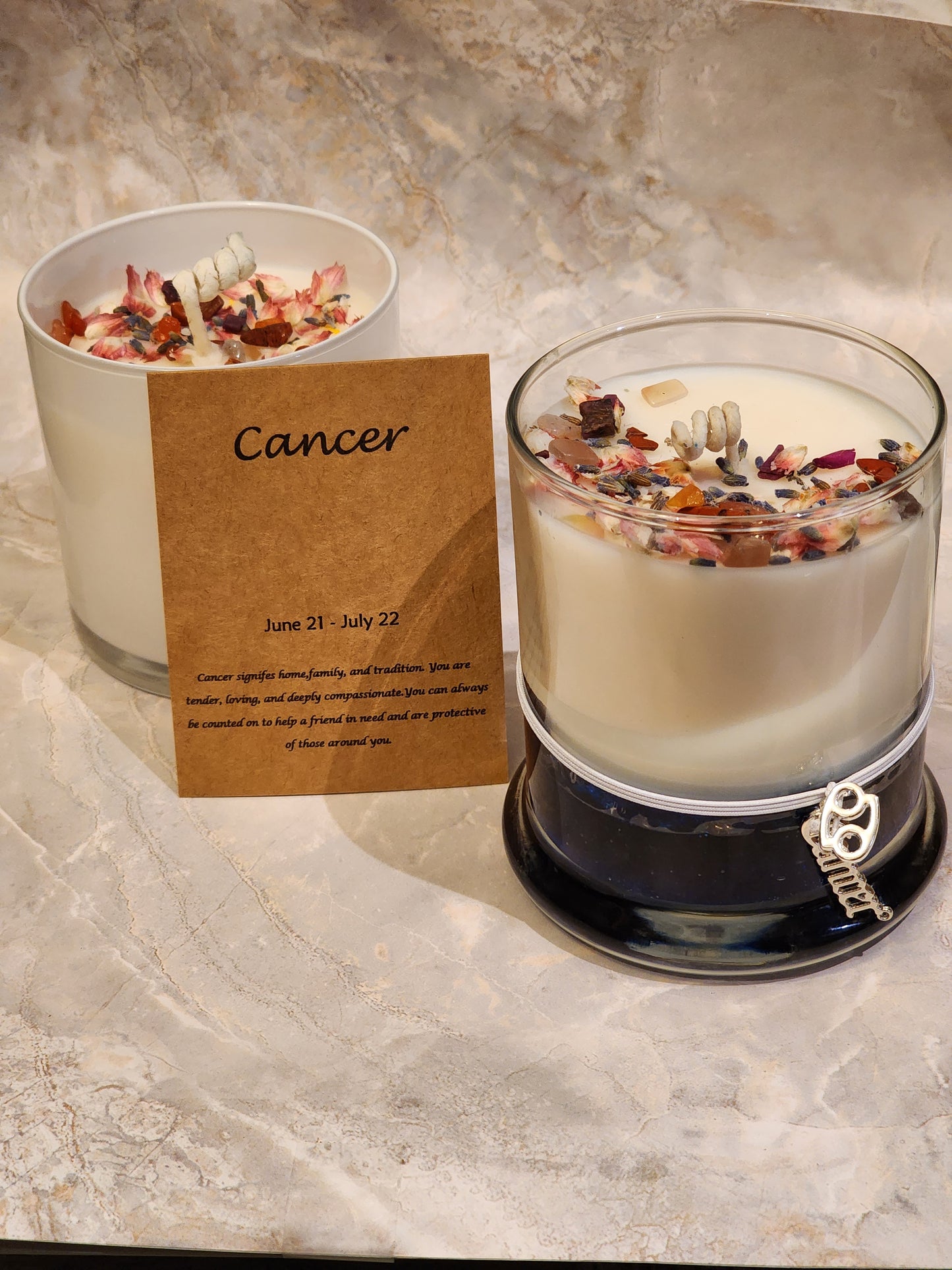 Zodiac Candle-CANCER- June 21- July 22