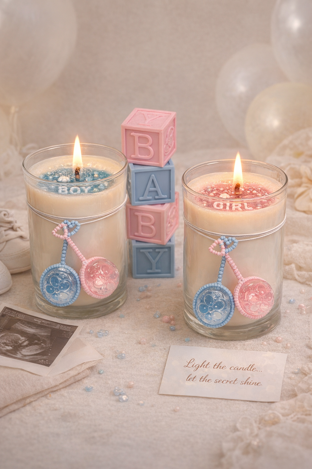 Gender Reveal Candle
