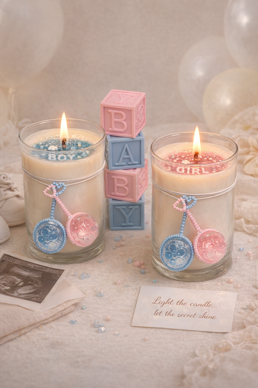 Gender Reveal Candle