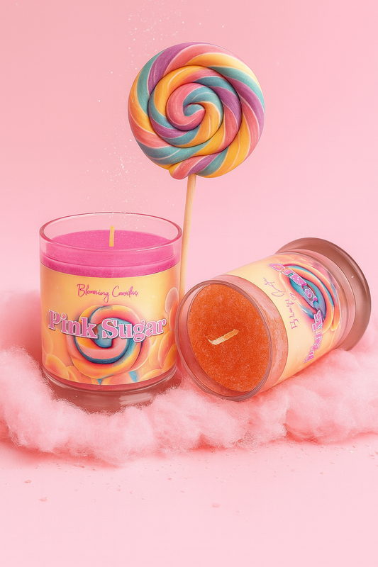 PINK SUGAR-CANDLE
