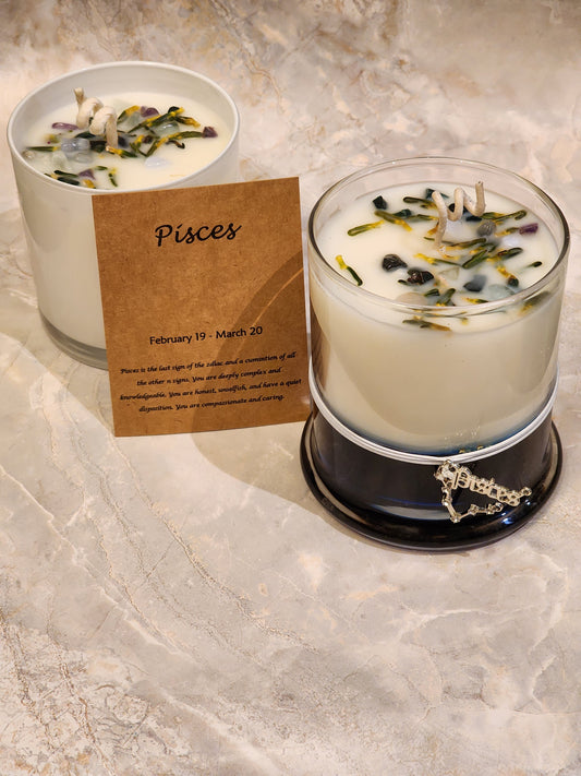 Zodiac Candle- PISCES- February 19- March 20