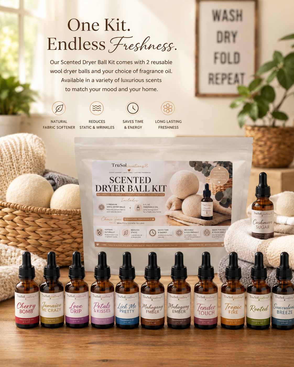 TruSolcreations Wool Dryer Balls